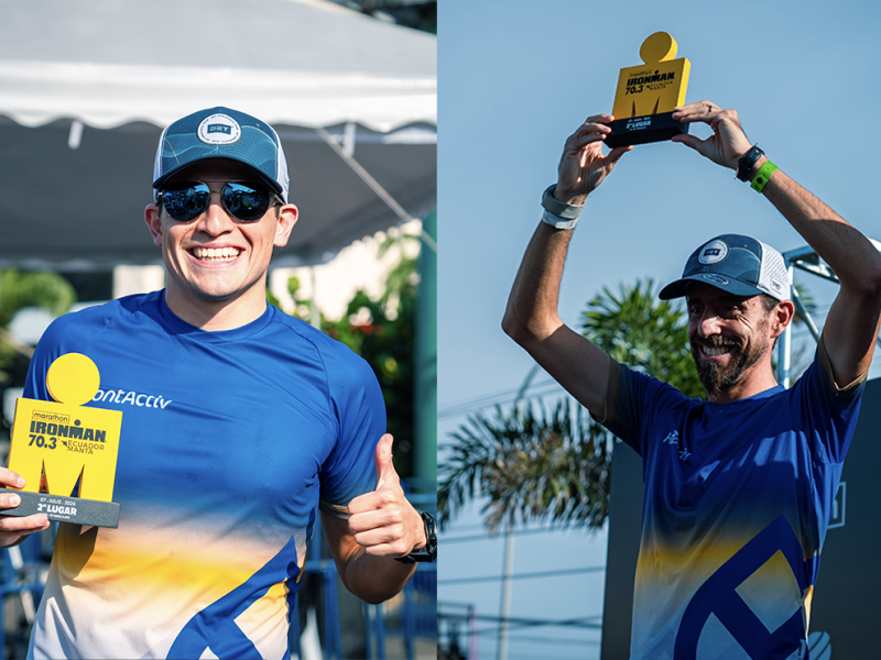 Con el Apoyo de Laboratorios Bagó, Triatletas Ecuatorianos Brillan en el Ironman 70.3 de Manta