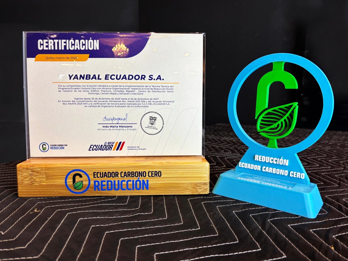 Yanbal es reconocida en la cuarta edición del programa Ecuador Carbono Cero